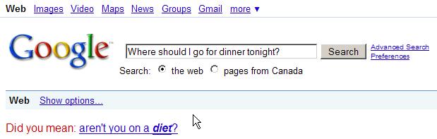 Google is watching my girlish figure